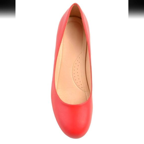 New JOURNEE COLLECTION Women's Red Comfort Office Casual Saar Low Heels size 9 - Picture 5 of 7